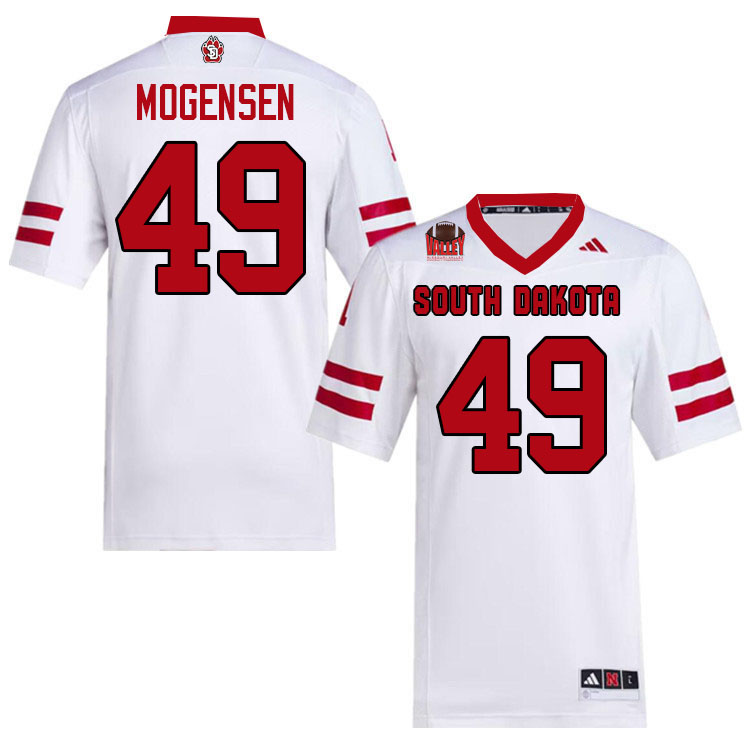 South Dakota Coyotes #49 Brock Mogensen College Football Jerseys,Uniforms-White